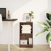 vidaXL Bokhylle brun eik 40x24x76 cm konstruert tre