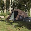 vidaXL Tunneltelt for camping 3 personer brun vanntett