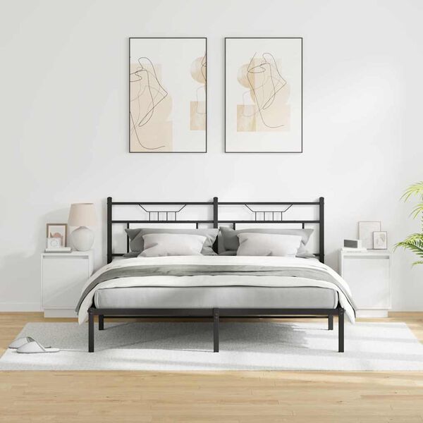 vidaXL Nattbordskap 2 pcs Hvit 39 x 34,5 x 50 cm Konstruert tre