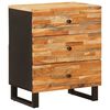 vidaXL Sengekabinett med skuff Brun 50 x 33 x 62 cm Massiv mango tre