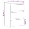 vidaXL Nattbord gammelt tre 40x35x62,5 cm konstruert tre