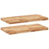 vidaXL Flytende hyller 2 stk 60x40x4 cm oljebehandlet heltre akasie
