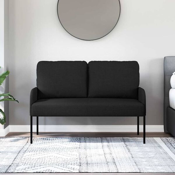 vidaXL Sofaer med pute Svart 115 x 56 x 80 cm Kryssfin&eacute;r