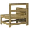 vidaXL Hagesofa med armlene 69x62x70,5 cm impregnert furu