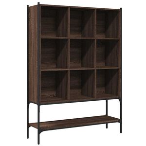 vidaXL Bokhylle brun eik 102x30x141,5 cm konstruert tre