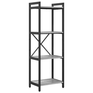 vidaXL Bokhylle 40 x 30 x 119 cm Konstruert tre Gr&aring; sonoma