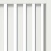 vidaXL Radiator Deksel H&oslash;yglanset hvit 152 x 19 x 81,5 cm