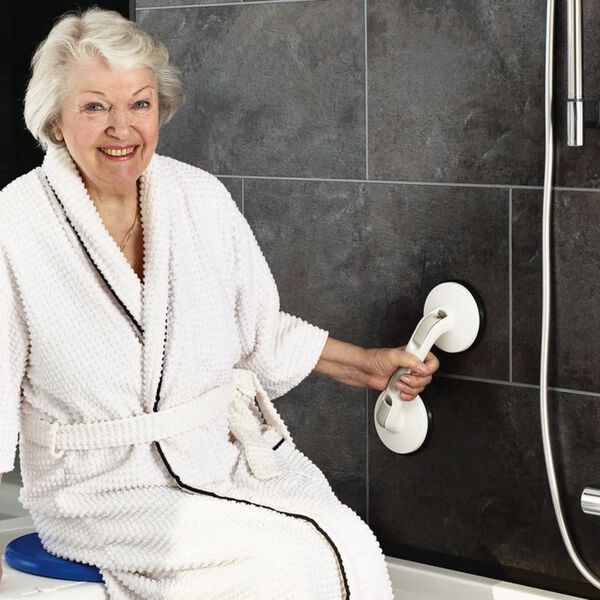 RIDDER Gripestang med sugekopper Premium hvit 12,5 cm 80 kg A0243301