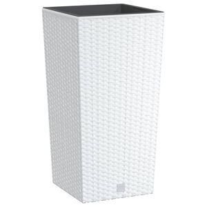 vidaXL Plantekasse med avtakbar potte hvit 11 / 26,5 L PP rotting