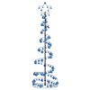 vidaXL LED Juletre med Baubles 120 LEDs Varm Hvit 180 cm