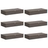 vidaXL Lagringsboks 6 stk. Ikke-vevd stoff 100 x 50 x 18 cm 90 l Gr&aring;