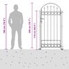 vidaXL Gjerdepåle med lås Grå 200 x 88 x 14 cm Stål