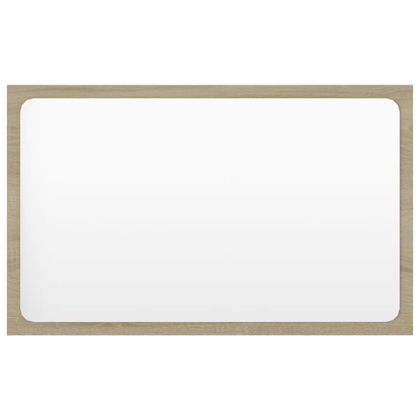 vidaXL Baderomsspeil sonoma eik 60x1,5x37 cm sponplate