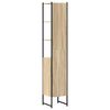 vidaXL Baderomsskap med hylle Beige 33 x 33 x 185,5 cm Konstruert tre