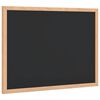 vidaXL tavle med massiv fururamme svart 40x30 cm