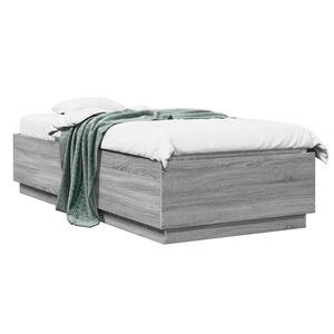 vidaXL Sengestamme Gr&aring; Sonoma 80 x 200 cm Konstruert tre