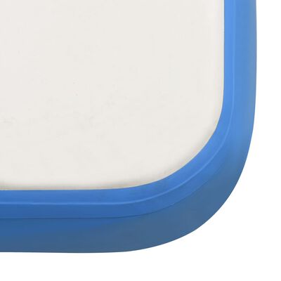 vidaXL Oppblåsbar badeplattform blå og hvit 300x150x15 cm