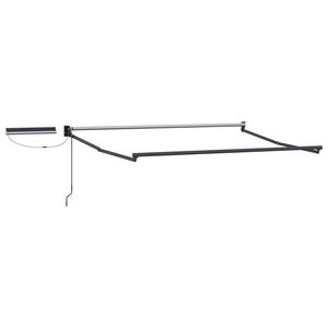 vidaXL Elektrisk uttrekkbar markiseramme Antrasitt 2,5 x 2 m Aluminium