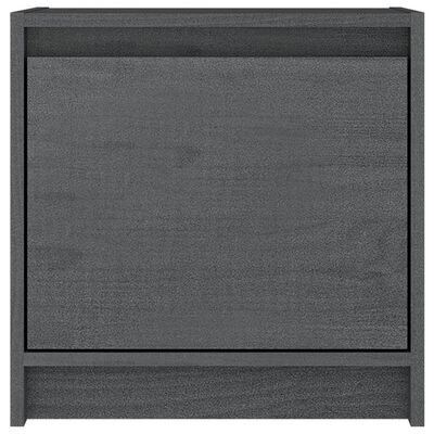 vidaXL Nattbord 40x30,5x40 cm heltre furu grå