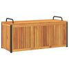 vidaXL Putekasse 110x45x42/53 cm heltre akasie og st&aring;l
