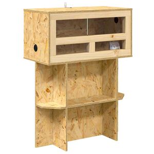 vidaXL Terrarium Brun 60 x 30 x 80 cm OSB