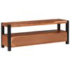 vidaXL Medieskap med skuff med hylle med lagring Brun heltre akasie