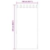vidaXL Voilegardiner med hemper 2 stk sand 140x225 cm
