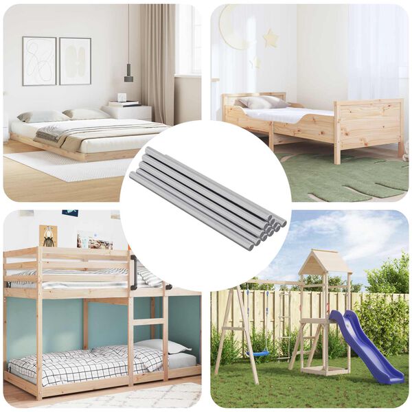 vidaXL Gjengestang 900 pcs s&oslash;lv St&aring;l