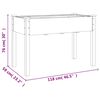 vidaXL Plantekasse med foring 118x59x76 cm heltre gran