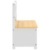 vidaXL Oppbevaringsbenk for barn hvit og beige 60x30x55 cm MDF