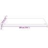 vidaXL Skrivebord 100x50x2,5 cm heltre furu
