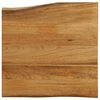 vidaXL Bordplate 40x40x3,8 cm naturlig kant heltre mango