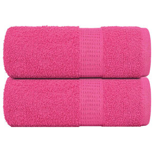 vidaXL Vaskeh&aring;ndkl&aelig;r FROGN 2 stk rosa 30x30 cm 360 gsm