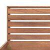 vidaXL Sengeramme heltre teak 160x200 cm