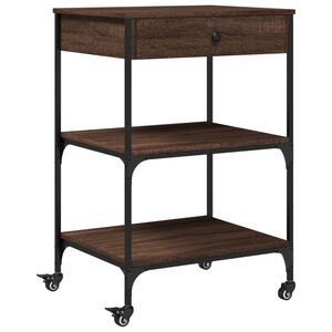 vidaXL Kj&oslash;kkentralle brun eik 60x48x89,5 cm konstruert tre