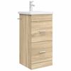 vidaXL Badm&oslash;bel med vask Sonoma eik 42 x 40 x 84,5 cm Konstruert tre