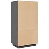 vidaXL Highboard gr&aring; 60x40x116,5 cm heltre furu