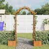 vidaXL Hagepergola med blomsterkasse heltre gran