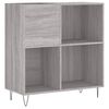 vidaXL Hifi-benk gr&aring; sonoma 84,5x38x89 cm konstruert tre
