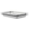 vidaXL Gastronormbeholdere 4 stk GN 1/1 40 mm rustfritt st&aring;l