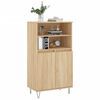 vidaXL Highboard sonoma eik 60x36x110 cm konstruert tre