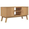 vidaXL TV-benk OLDEN brun 114x43x57 cm heltre furu
