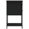 vidaXL Nattbord 2 stk svart 32x42x70 cm konstruert tre