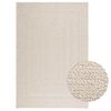 vidaXL Teppe ZIZUR kremhvit 140x200cm jute-utseende innend&oslash;rs&utend&oslash;rs