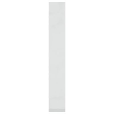 vidaXL Bokhylle/romdeler høyglans hvit 60x30x198 cm