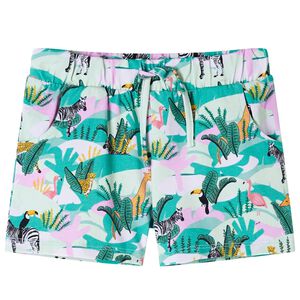 Barneshorts med snor lysemynte 92