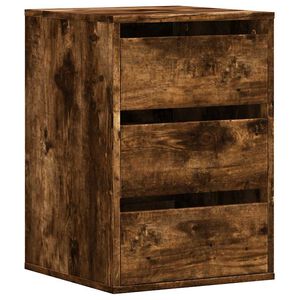 vidaXL Kommode r&oslash;kt eik 40x41x58 cm konstruert tre