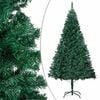 vidaXL Forh&aring;ndsbelyst kunstig juletre med kulesett gr&oslash;nn 120 cm PVC
