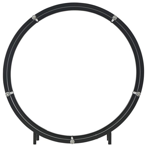 vidaXL Vedstativ svart 70x20x70 cm st&aring;l