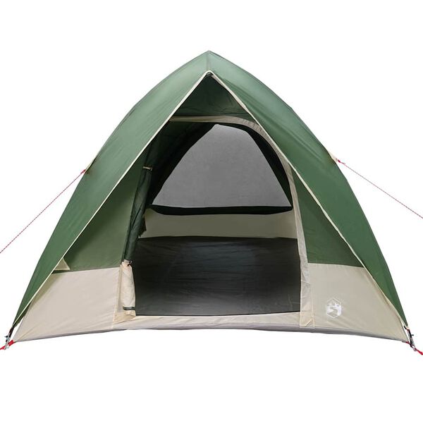 vidaXL Camping Telt med tak med lagring grønn 275 x 230 x 140 cm taft